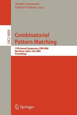 Book cover for Combinatorial Pattern Matching