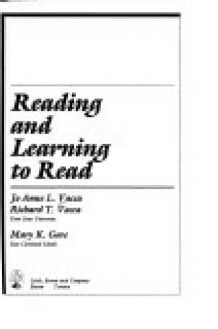 Cover of Reading and Learning to Read