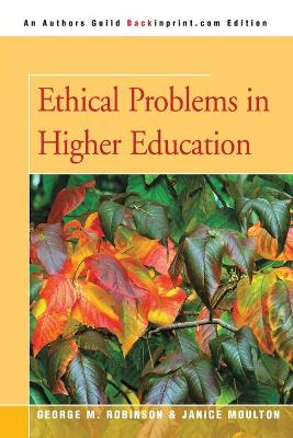 Book cover for Ethical Problems in Higher Education