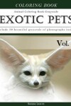 Book cover for Exotic Pets World -Animal Coloring Book Greyscale