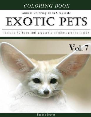 Book cover for Exotic Pets World -Animal Coloring Book Greyscale