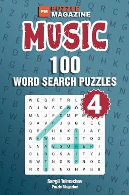 Book cover for Music - 100 Word Search Puzzles (Volume 4)