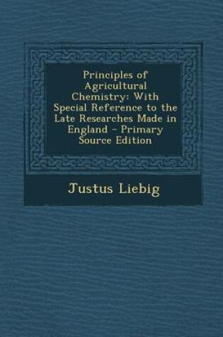 Cover of Principles of Agricultural Chemistry