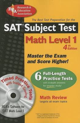 Cover of SAT Subject Test(tm) Math Level 1 W/CD