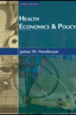 Cover of Health Economics and Policy with Economic Applications