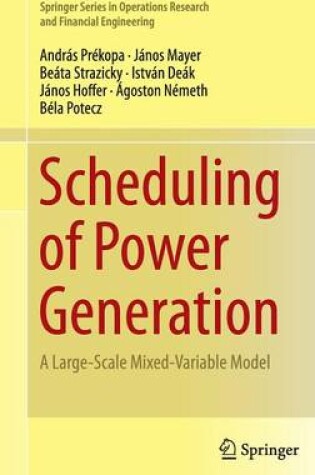 Cover of Scheduling of Power Generation