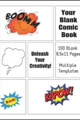 Cover of Your Blank Comic Book - Unleash Your Creativity