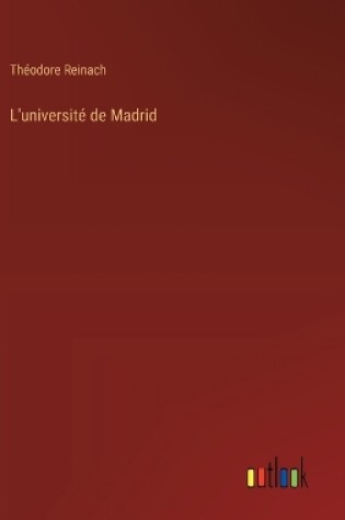 Cover of L'université de Madrid