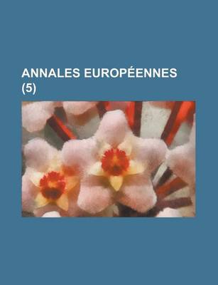 Book cover for Annales Europeennes (5)