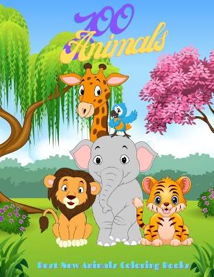 Book cover for Zoo Animals - Best New Animals Coloring Books