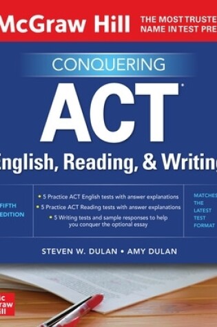 Cover of McGraw Hill's Conquering ACT English, Reading, and Writing, Fifth Edition