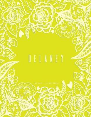 Book cover for Delaney Journal, Dot Grid, Lime Green