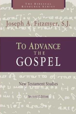 Cover of To Advance the Gospel