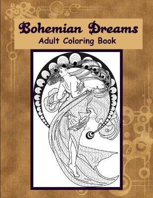 Book cover for Bohemian Dreams Adult Coloring Book