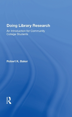 Book cover for Doing Library Research