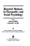 Book cover for Research Methods in Personality and Social Psychology