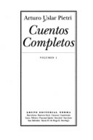 Cover of Cuentos Completos - Volumen 1