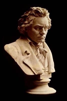 Book cover for Bust of Ludwig Van Beethoven Musical Composer Journal