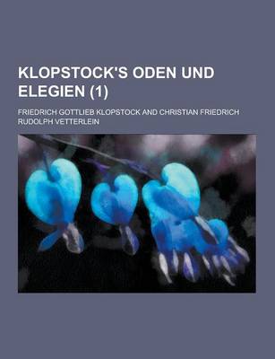 Book cover for Klopstock's Oden Und Elegien (1)