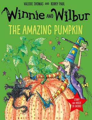 Book cover for Winnie and Wilbur: The Amazing Pumpkin with audio CD