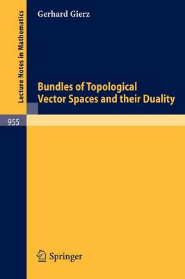 Book cover for Bundles of Topological Vector Spaces and Their Duality