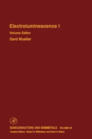 Cover of Electroluminescence I