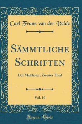 Cover of Sämmtliche Schriften, Vol. 10