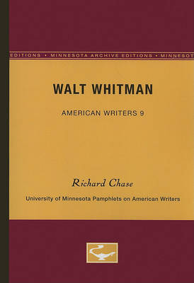 Book cover for Walt Whitman - American Writers 9