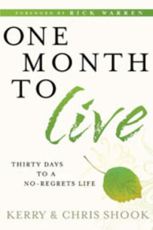 Cover of One Month to Live