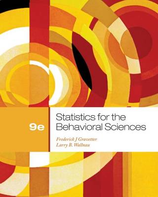 Book cover for Cengage Advantage Books: Statistics for the Behavioral Sciences