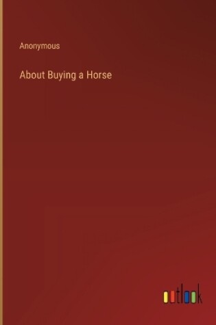 Cover of About Buying a Horse