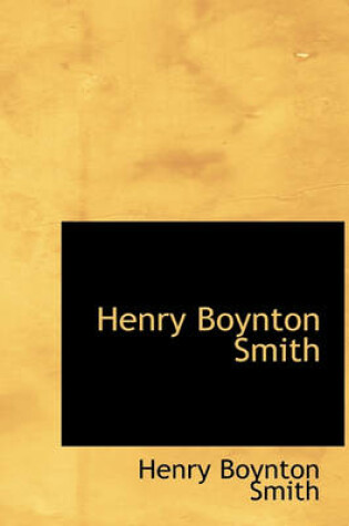 Cover of Henry Boynton Smith