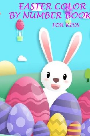 Cover of easter color by number book for kids