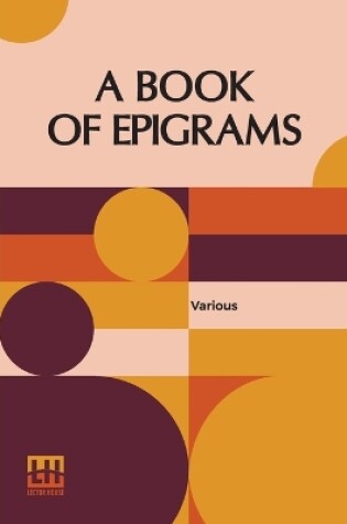 Cover of A Book Of Epigrams