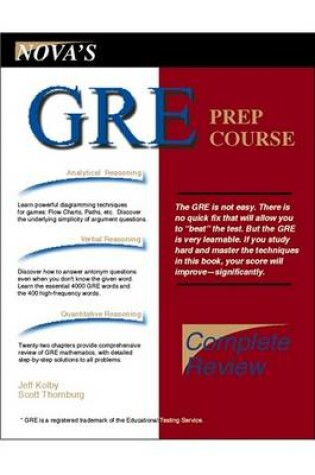 Cover of GRE Prep Course Ebook
