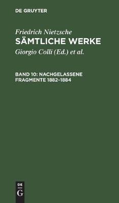 Book cover for Nachgelassene Fragmente 1882-1884