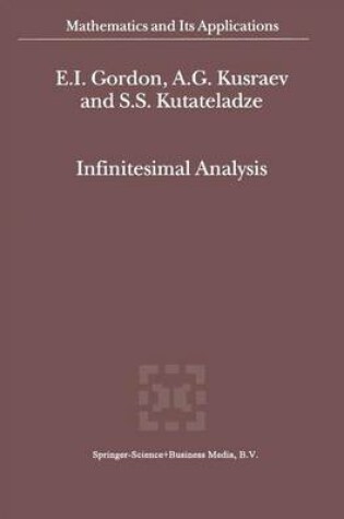 Cover of Infinitesimal Analysis