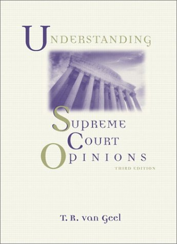 Cover of Understanding Supreme Court Opinions