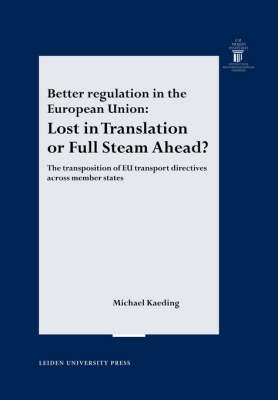 Book cover for Better regulation in the European Union