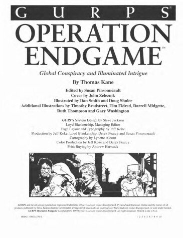 Book cover for Gurps Operation Endgame