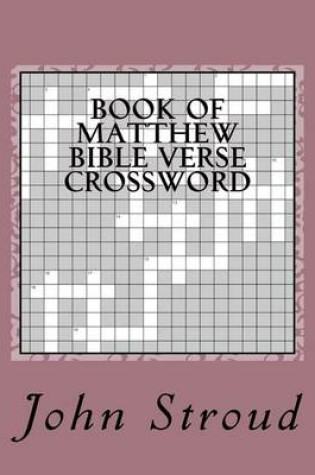 Cover of Book of Matthew Bible Verse Crossword