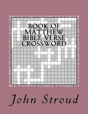 Book cover for Book of Matthew Bible Verse Crossword