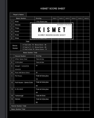 Book cover for Black and White Publishing Kismet Score Card