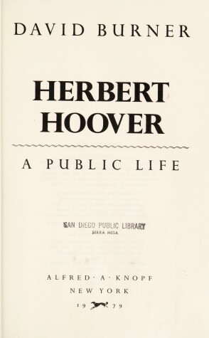 Book cover for Hrbrt Hoover