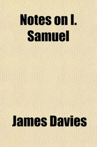 Cover of Notes on I. Samuel