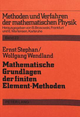 Book cover for Mathematische Grundlagen Der Finiten Element-Methoden