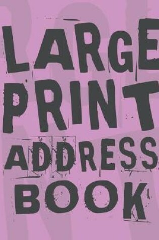 Cover of Large Print Address Book