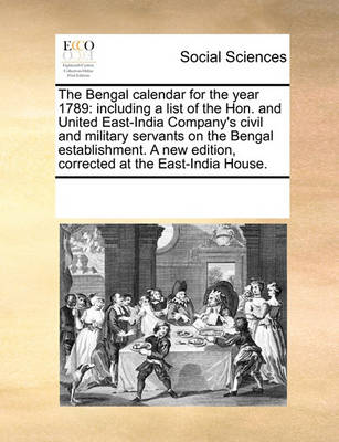 Book cover for The Bengal calendar for the year 1789