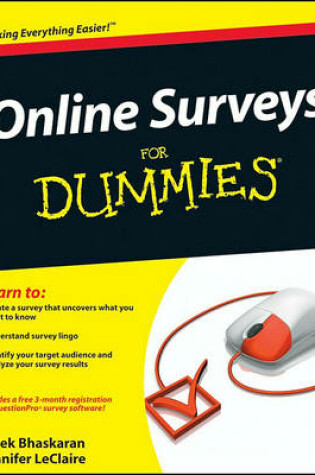 Cover of Online Surveys For Dummies