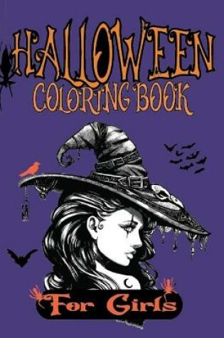 Cover of Halloween Coloring Book for Girls